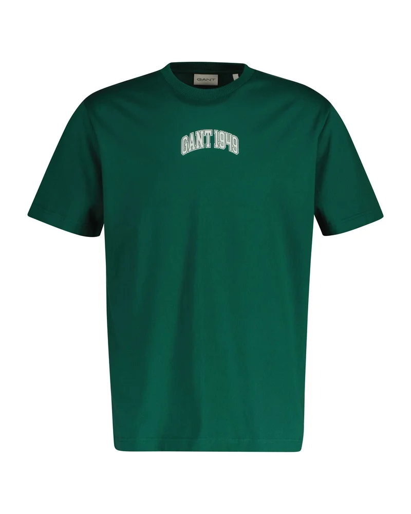 غانت تيشيرت قصير بأكمام قصيرة ورسومات